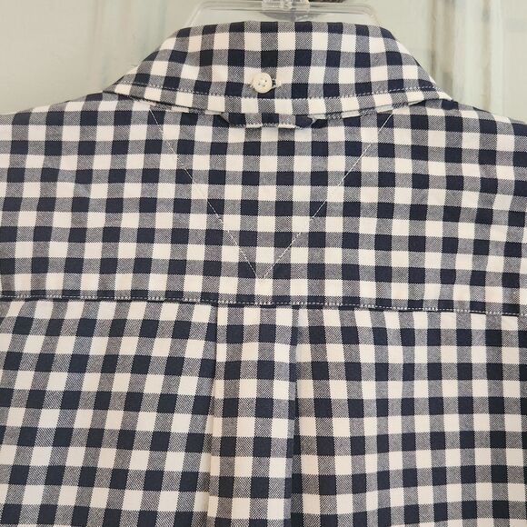 Tommy Hilfiger Shirt Men's Size Large Lion Crest Logo Black Check Long Sleeve - Picture 6 of 9